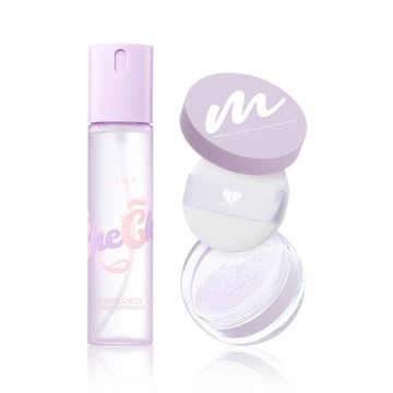 MKUP 美咖 外貌Check持久定妝噴霧+(粉青春蜜粉/零油光氧氣蜜粉)擇一