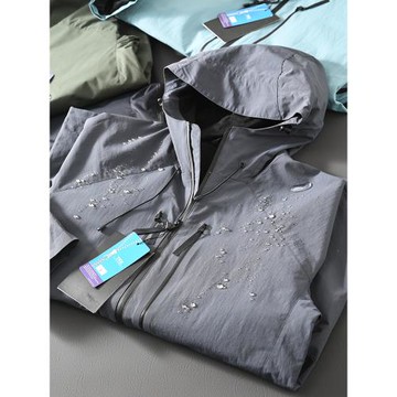 鳥家城市機能系列線下2000+外貿男士戶外防風防水連帽沖鋒衣外套