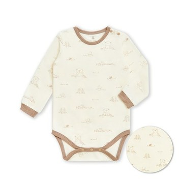 蹦蹦熊長袖側開包屁衣 (高效蓄熱恆溫布)