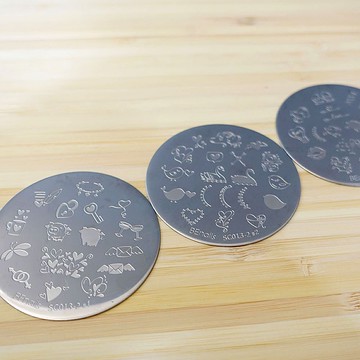 BEnails美甲轉印鋼板 Love Color-悠閒藍(小圓版)SC013-2美甲印花