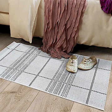 范登伯格 - 夏露 類亞麻進口踏墊 - 格局 (米色 - 60 x 110cm)