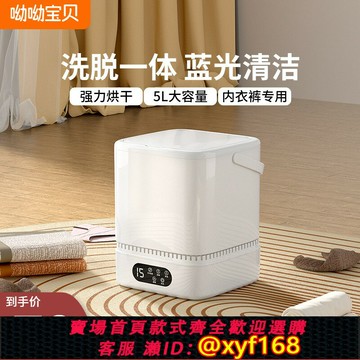 {台灣公司貨 可打統編}內衣褲洗衣機內褲洗襪機小型全自動迷你微型分桶專用洗襪子神器