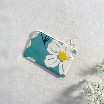 夏日小白花系列手作零錢包小包(附聖誕禮物包裝)