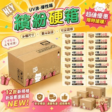 彩繪紙箱【CP值最高】寄件專用規格 限量UV緩衝紙箱 三層瓦楞紙箱 包裝 紙箱 超商紙箱 緩衝瓦楞