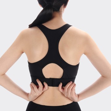 中強度網孔工字挖背背扣瑜珈/運動/機能內衣【固定罩杯】*