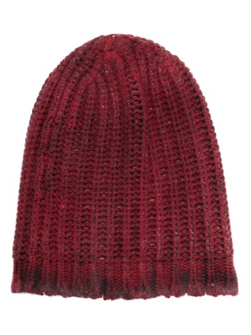 Avant Toi - gradient-effect knitted beanie - men - Merino/Cashmere - One Size - Red