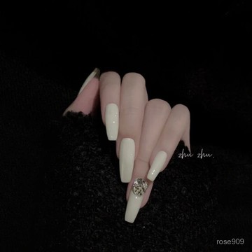 ✨Hannah✨超閃大鑽球手工定製美甲成品拍照穿戴甲可拆卸假指甲貼片防水手工穿戴甲 UJEN