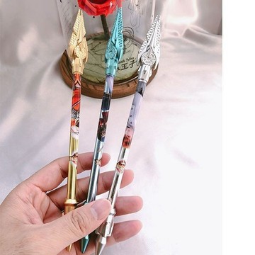 ✨🎇可開發票#創意百鳥朝鳳槍中性筆 王者榮耀學習文具水筆 可愛簽字筆學生字筆