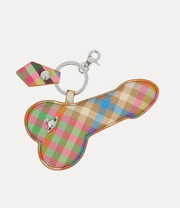 Vivienne Westwood Penis Keyring Buccia D'arancia Heather-plaid One Size Unisex