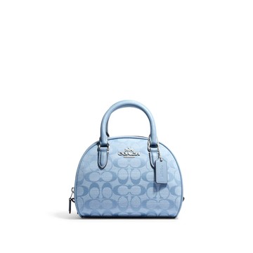 COACH Sydney 20香布蕾chambray 小號單肩斜跨斜背包 手提包 CH140~【 菲尼斯 國際精品 ★ 疊加現抵$1520 】