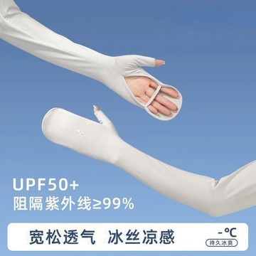 心隔日💥冰絲防曬袖套 長款防曬袖套 護臂一體 涼感袖套 防紫外綫 全掌鏤空 透氣袖套 機車袖套 登山袖套 戶外釣魚