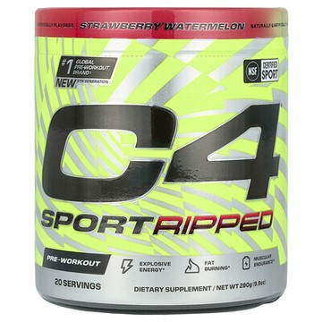 C4 / Cellucor, C4® Ultimate Ripped，鍛鍊前，草莓西瓜味，9.9 盎司（280 克）