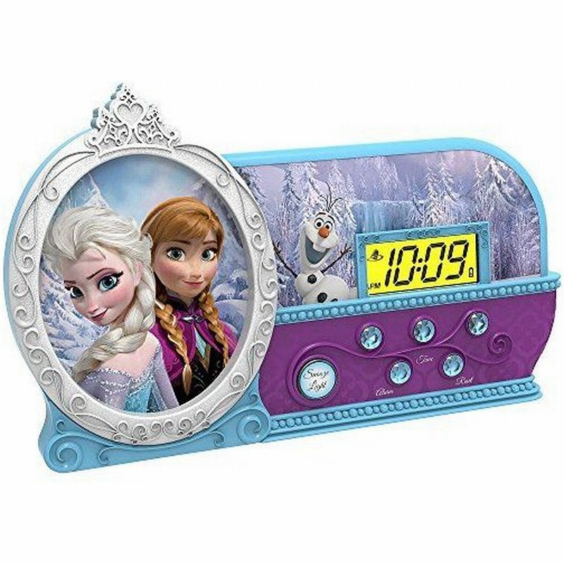 Disney Frozen ディズニーアナと雪の女王プリンセスエルザナイトグロー目覚まし時計 通販 Lineポイント最大get Lineショッピング