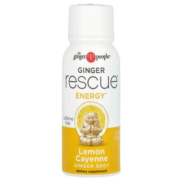 The Ginger People, Ginger Rescue Shot，檸檬卡宴辣椒味，2 液量盎司（59 毫升）