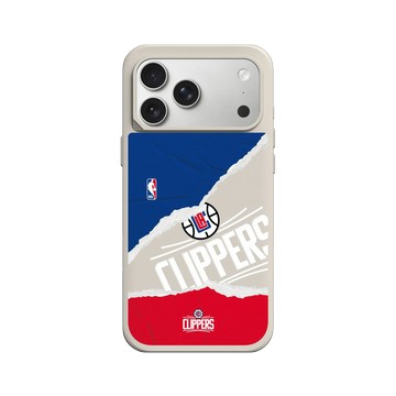 iPhone 17 Pro Max SolidX 貝殼灰 - NBA - 熱血系列-洛杉磯快艇 L.A Clippers - Sweat and Tears