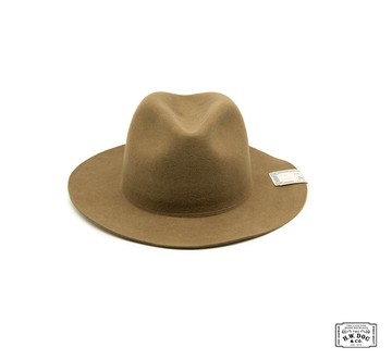 H.W.Dog&Co.Travelers Hat美麗諾毛料升級版中折帽(淺咖啡ASH)