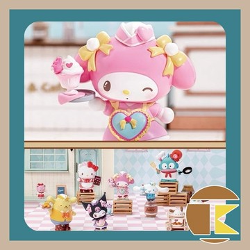 【4月預購】三麗鷗輪滑西餐廳系列盲盒 美樂蒂布丁狗凱蒂貓 一中盒6入｜愛蛋客