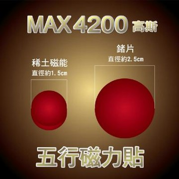 超強稀土磁能五行磁力貼(二件組)--美鳳有約X活力天天樂(聯合強力推薦)