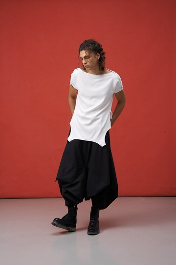 可兩穿/T-Shirt/露背洋裝/解構/洋裝/無性別INF/25SS