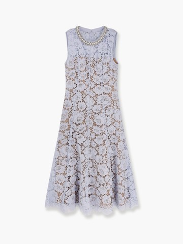 Lace midi dress with jewel details - SELF PORTRAIT - gender_Woman