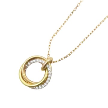 Cartier 卡地亞 18K 三色金 Trinity 鑽石 項鏈 B7224849 【二手名牌BRAND OFF】