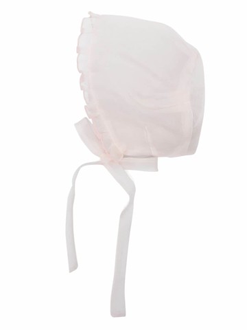 La Stupenderia - organza silk bonnet hat - kids - Silk - 48 cm - Pink