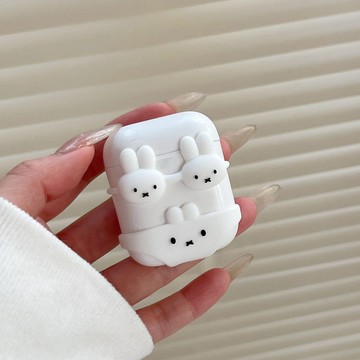 米菲兔比基尼 AirPods4代 3代保護套 AirPods Pro3保護殼 Pro2藍牙耳機殼 可愛 1/2代矽膠軟殼