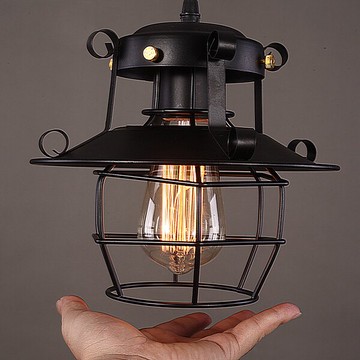 【威森家居】美式 榴彈鐵架吊燈 現貨原木工業風現代簡約復古吸頂燈吊燈壁燈大廳客廳臥室陽台燈具LED設計師 L170467