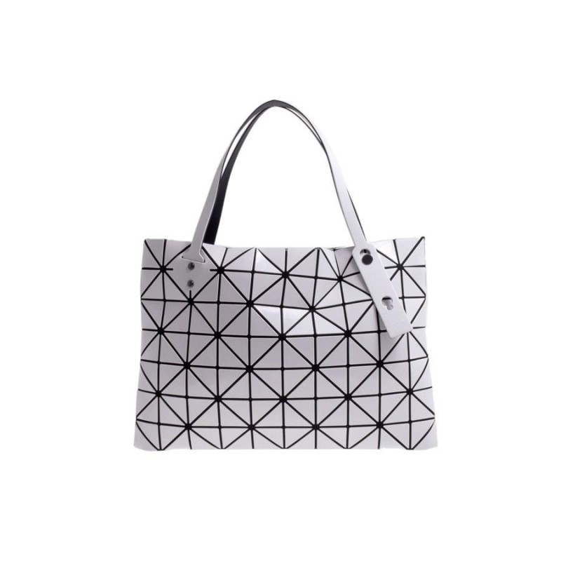 バオバオ ISSEY MIYAKE BAOBAO ROCK トートバッグ 10×7 白 エナメル