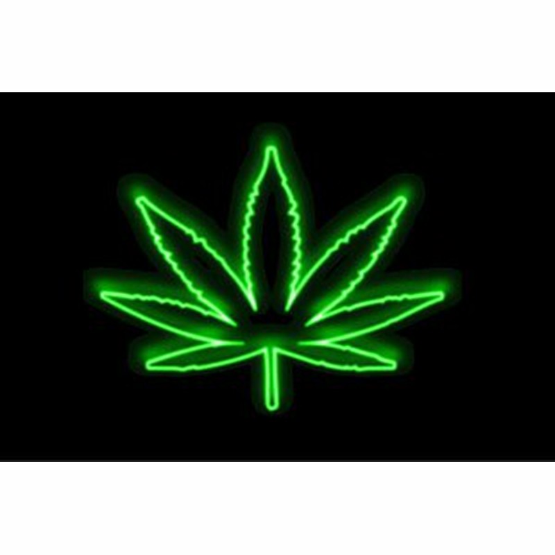 熱販売 ネオン 大麻 大麻草 あさ 植物 葉っぱ 葉 イラスト アイコン ネオンライト 電飾 Led ライト サイン Neon 看板 イルミネーション インテリア 店舗 ネオンサイン アメリカン雑貨 おしゃれ その他