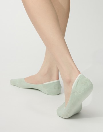 輕薄素色隱形襪- 薄荷綠