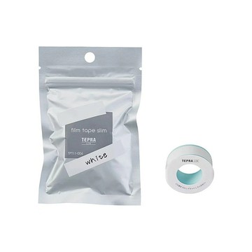 【KING JIM】TEPRA LITE 熱感式標籤薄膜自黏膠帶 11mm 白色