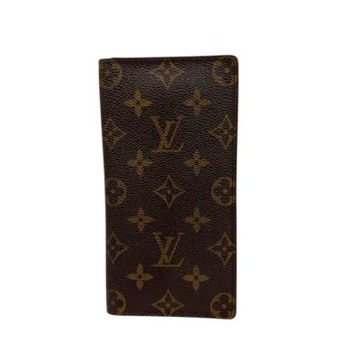 二手品 八五新 LV  Monogram 經典老花對折長夾