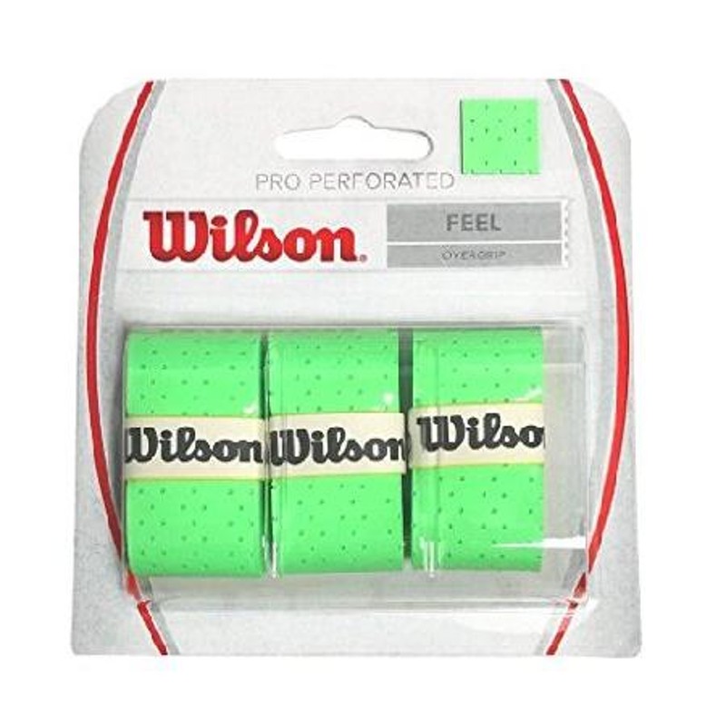 Wilson Pro オーバーグリップ 穴あきグリップテープ 3個パック ...