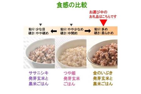 金のいぶき発芽玄米と黒米を炊いたごはん150g×40パック（有機栽培玄米使用）