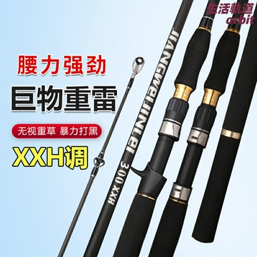 【巨物雷強】雷強竿 錨魚竿 遠投竿 路亞竿 打黑竿 雷強套裝 3米XXXH超硬 暴力遠投 巨物錨魚 黑魚路亞套裝