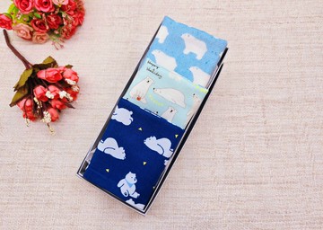 純棉紗布手帕/口水巾/小方巾-熊愛你