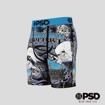 【PSD Underwear 官方旗艦店】LOONEY TUNES- 平口四角褲-飛毛腿岡薩雷斯-藍色