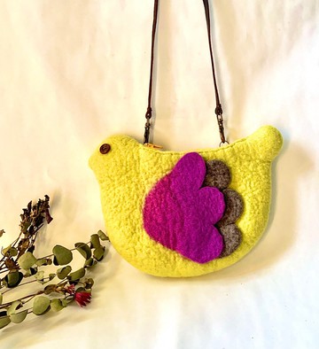 繽紛動物小包 - 鳥・銀杏