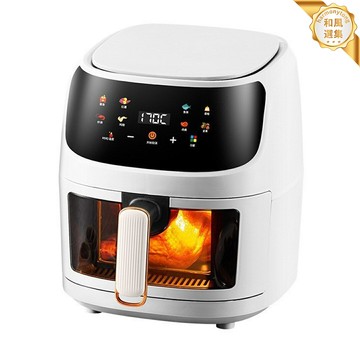 【110V可視窗】空氣炸鍋 氣炸鍋 炸鍋 家用炸鍋 廚房炸鍋 可視化窗口 智能觸控 無油低脂 適用香港臺灣美國加拿大 出口專用電壓