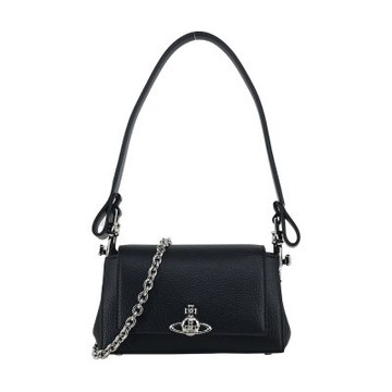 Vivienne Westwood Hazel皮革肩背斜背兩用包-小/黑