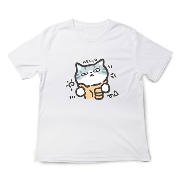 JZ TEE 貓咪-甜筒 HELLO 印花短袖