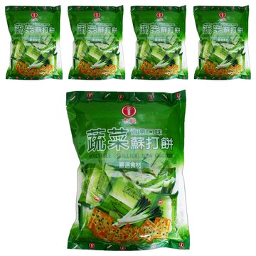 卡賀 蔬菜蘇打餅乾 青蔥口味  320g  5袋