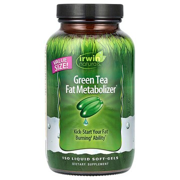 Irwin Naturals, 綠茶脂肪代謝，150粒液體軟膠囊