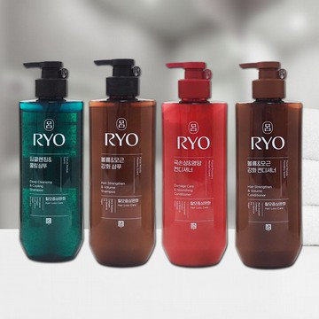 韓國Ryo呂~頭皮養護膠原蛋白洗髮精／潤髮乳(592ml) 款式可選