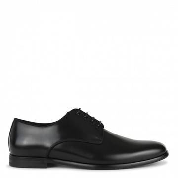 Dolce & Gabbana - Black Leather Lace Up Shoes 40/