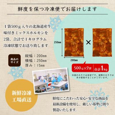 ふるさと納税 池田町 北海道産牛500g×2袋 計1kg