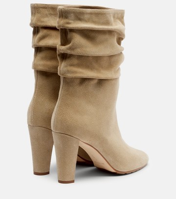 Manolo Blahnik Calasso 90 draped suede ankle boots