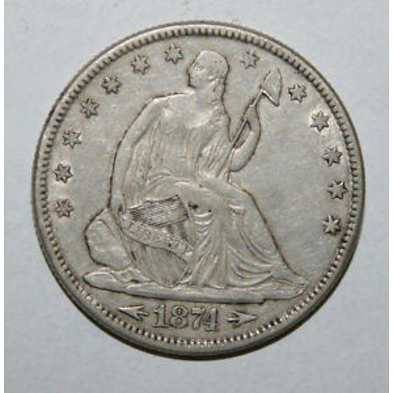 金貨 銀貨 硬貨 シルバー ゴールド アンティークコイン 1874 SEATED