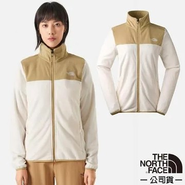 S 【The North Face】 女 立領保暖抓絨外套/夾克/保暖抓絨材質.適登山健行/81SR-ROR 白色